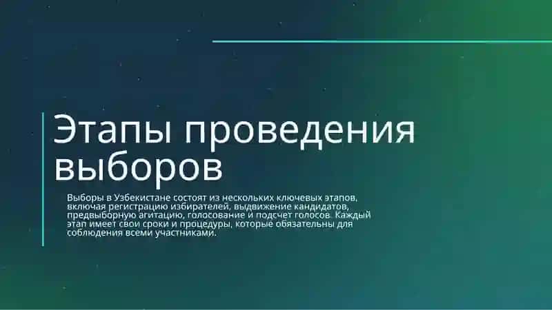 Выборы в Узбекистане 4
