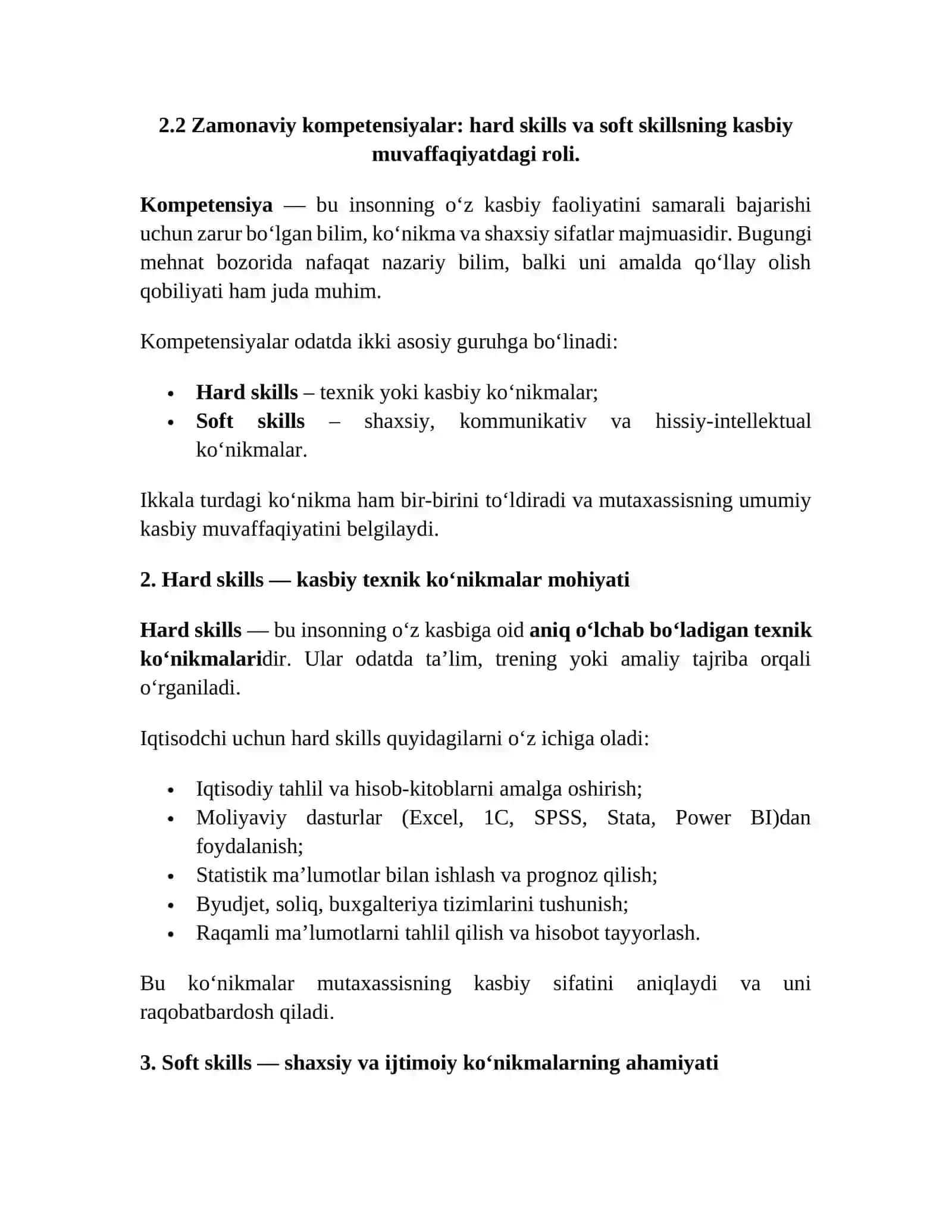 Kasbiy kompetentlikni rivojlantirishning asoslari 4