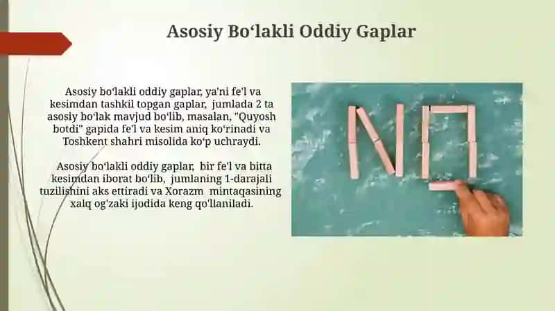 Oddiy Gaplarning Tarkibiy Qismlarining Istiroki Boyicha Turlari 4