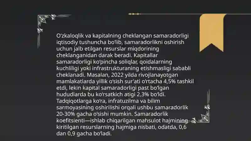 Iqtisodiy oʻsishning noklassik modellari 4