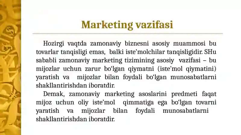 Marketing asoslari 4