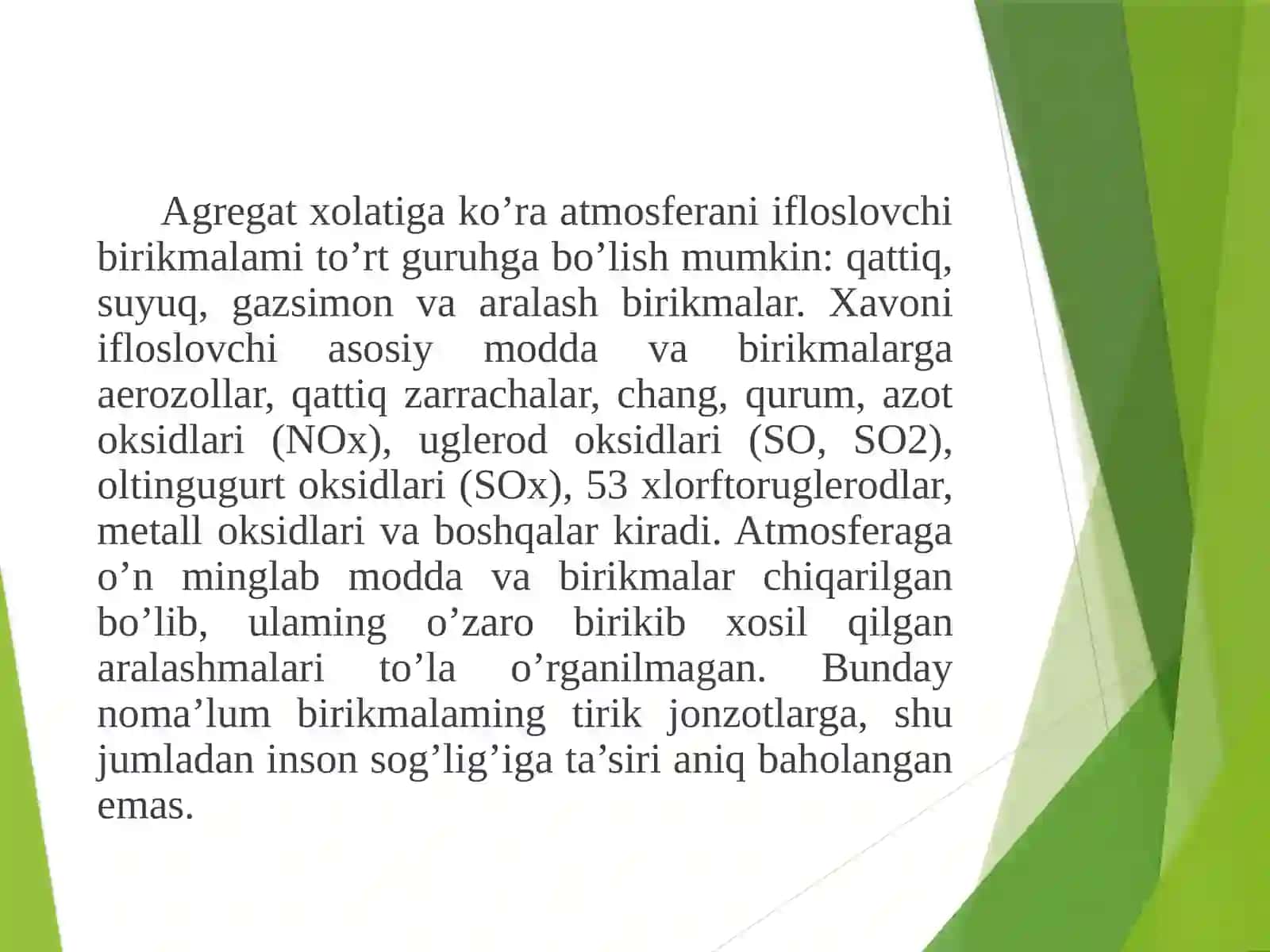 Atmosfera va uning muhofazasi 4