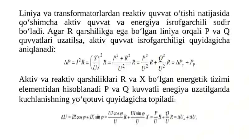 Reaktiv quvvatni kompensatsiyalash 4