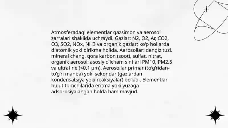 Tabiatida kimyoviy elementlarni tarqalishi va uchrash shakllari 4