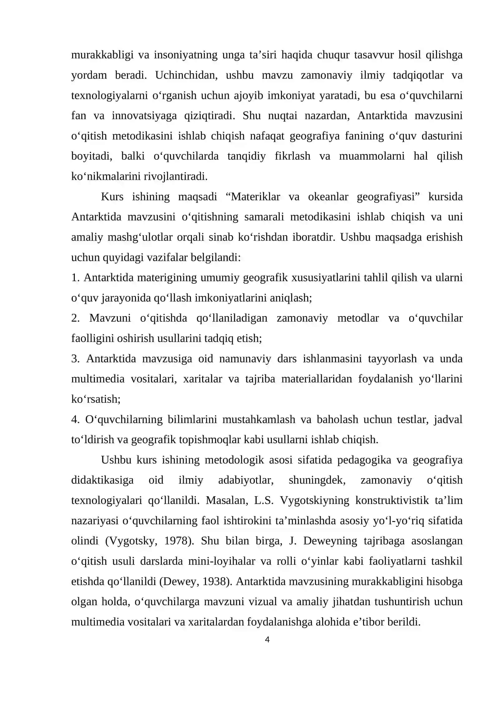 “Antarktida” mavzusini o’rganish metodikasi 4