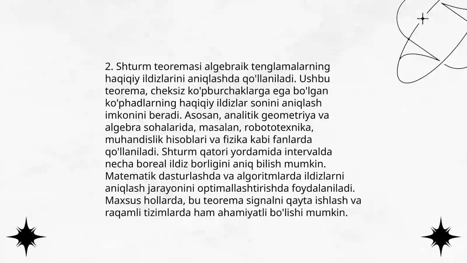 Shturm teoremasi 4