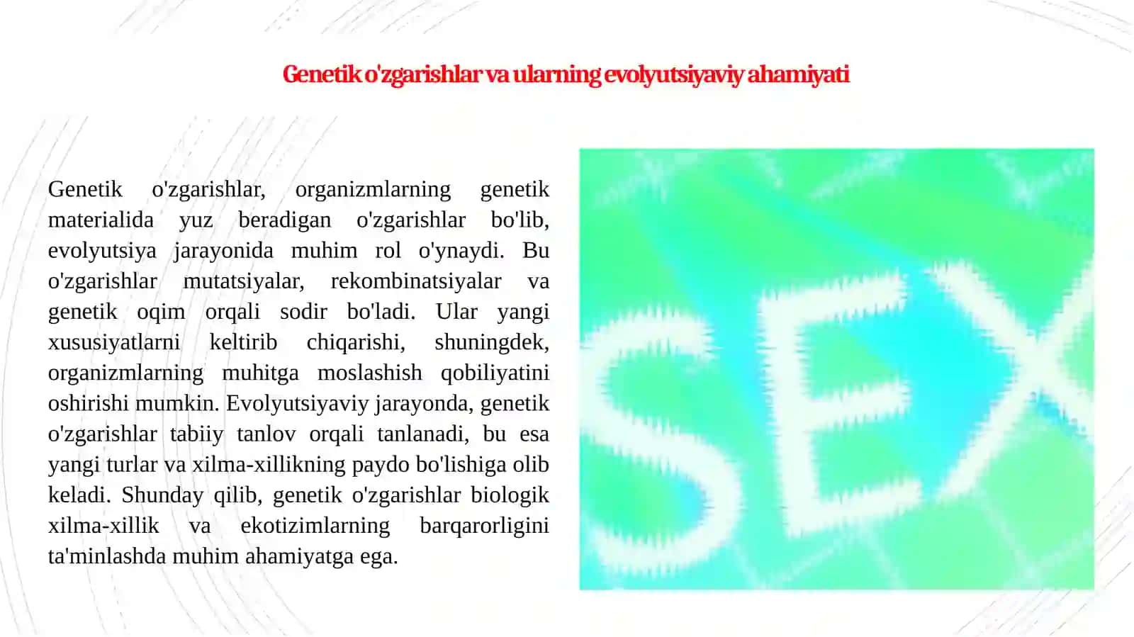 Jins genetikası 4