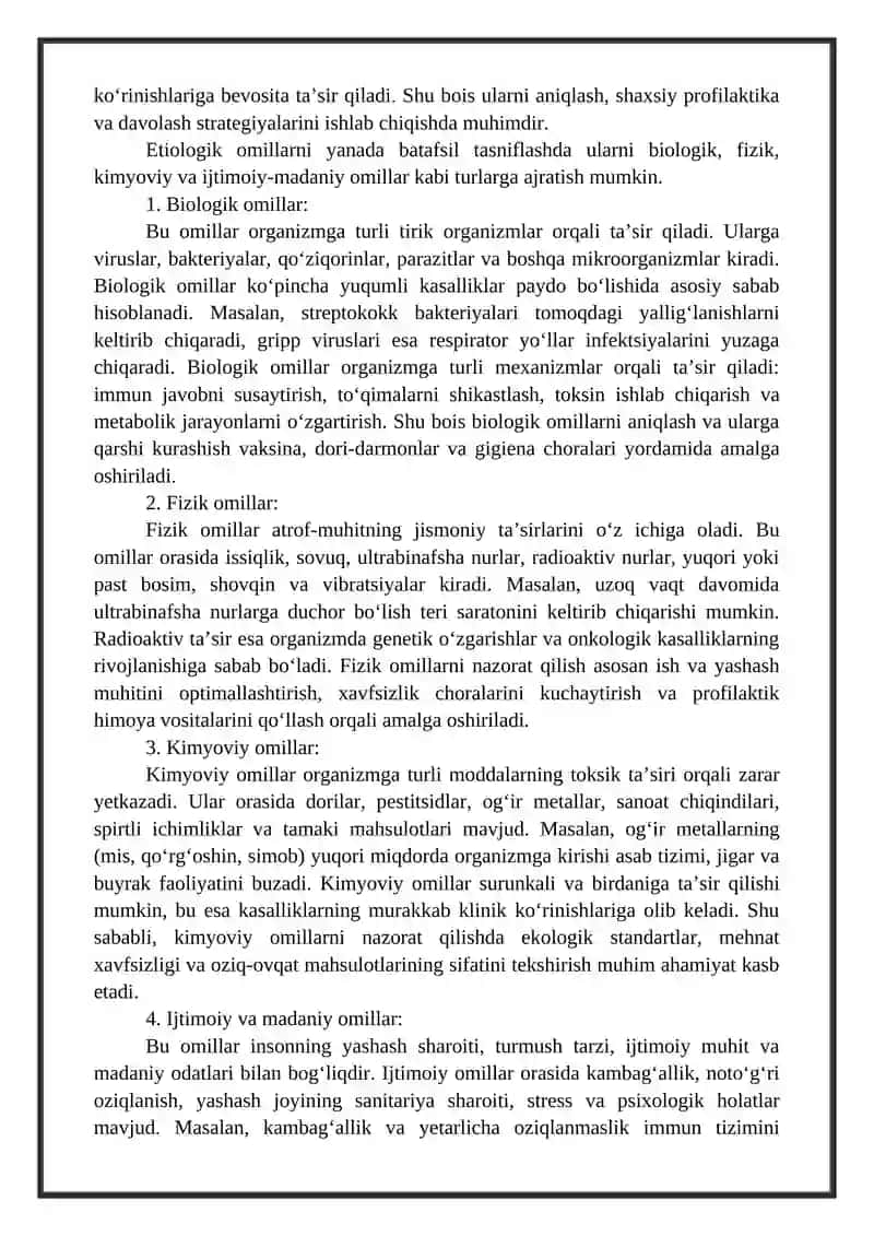 Etiologik omillarning organizmga ta'siri 4