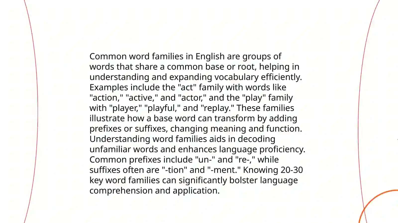 Word families and multi_ group words 4