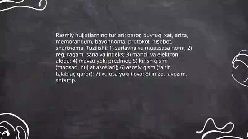 Ish yuritish tili va uslubi 4