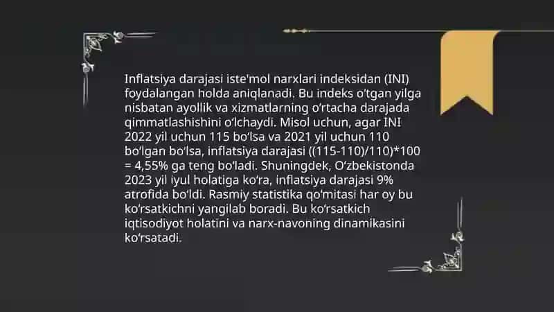 Inflatsiyaning iqtisodiy ijtimoiy oqibatlari va uni jilovlash usullari 4