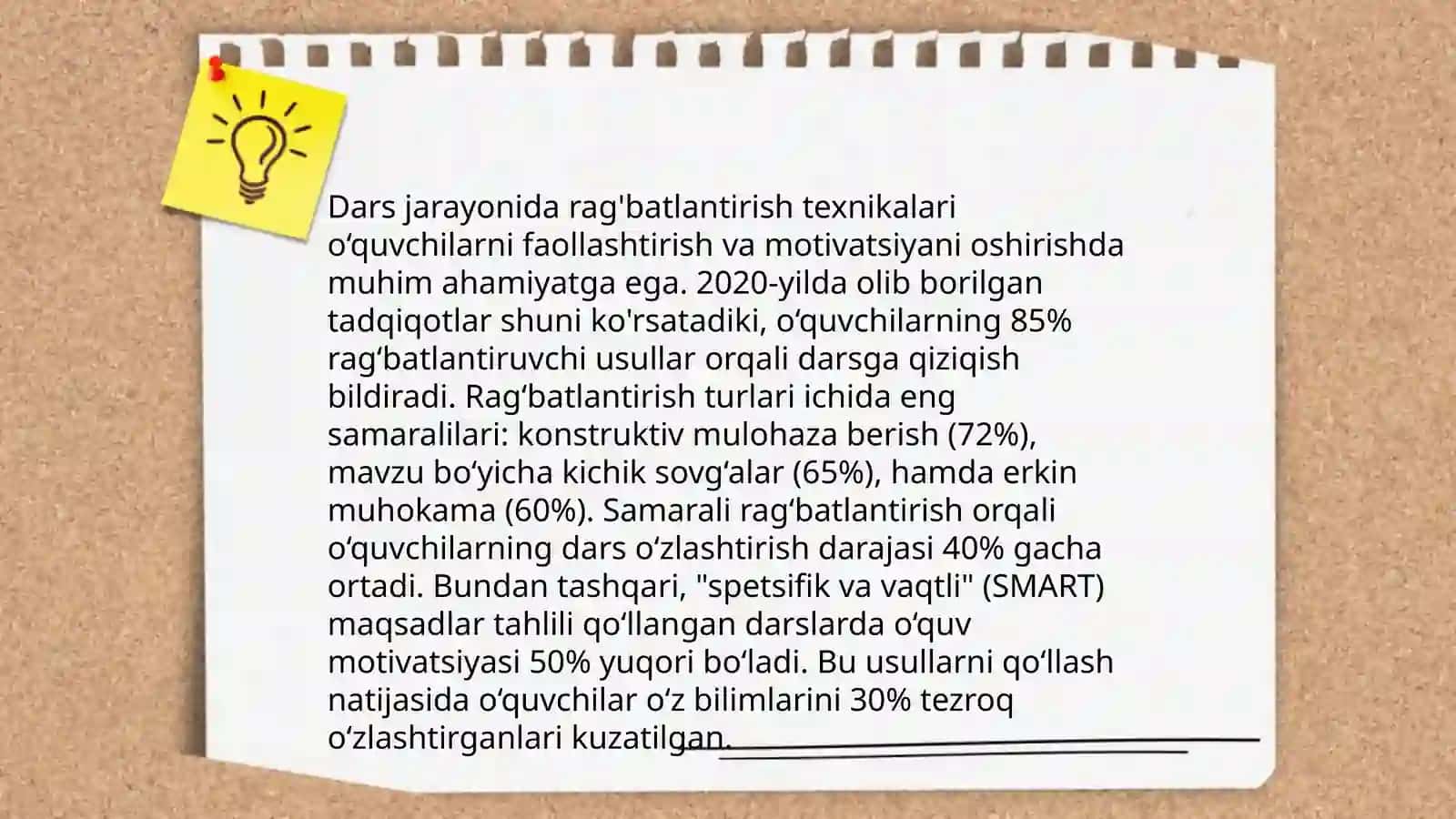 O'quvchilar motivatsiyasining oshirish usullari 4