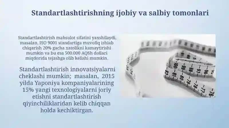 Standartlashtirish Samaradorligini Baholash 4