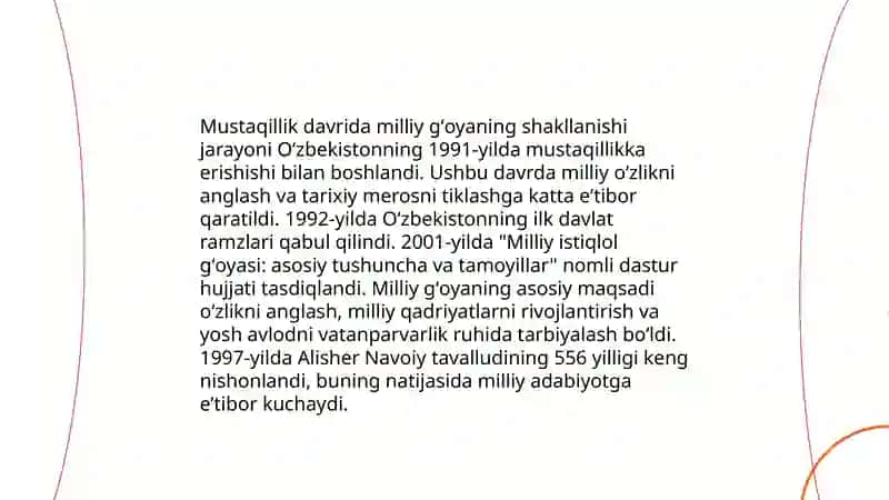 Milliy g'oyani ishlab chiqish jarayoni haqida 4