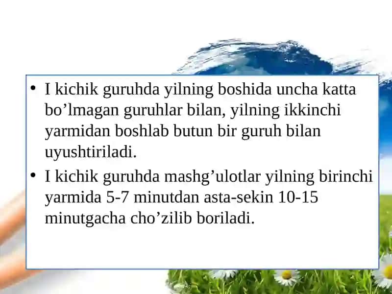 TASVIRIY FAOLIYAT MASHG‘ULOTLARINI TASHKIL QILISH 4