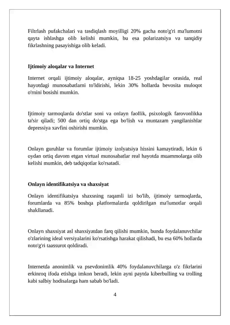 Инсон психологиясига интернетнинг таьсири 4