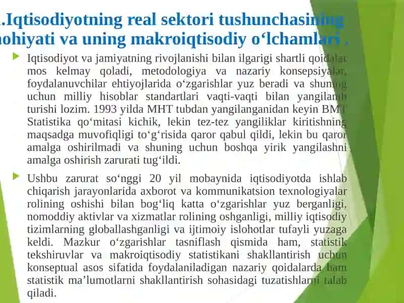 DINAMIK MAKROIQTISODIY TAHLILDA REAL SEKTOR 4