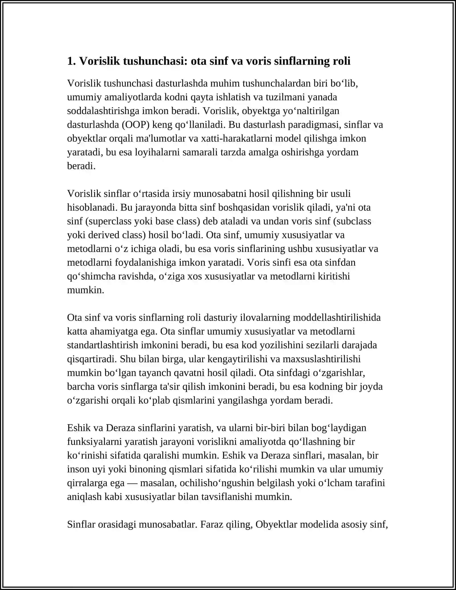 VORISLIK TUSHUNCHASI 4