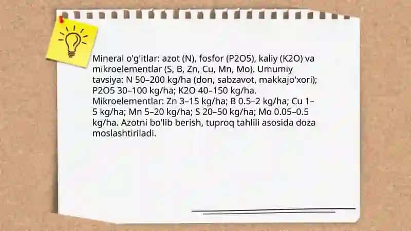 Tuproq unumdorligini oshirish 4