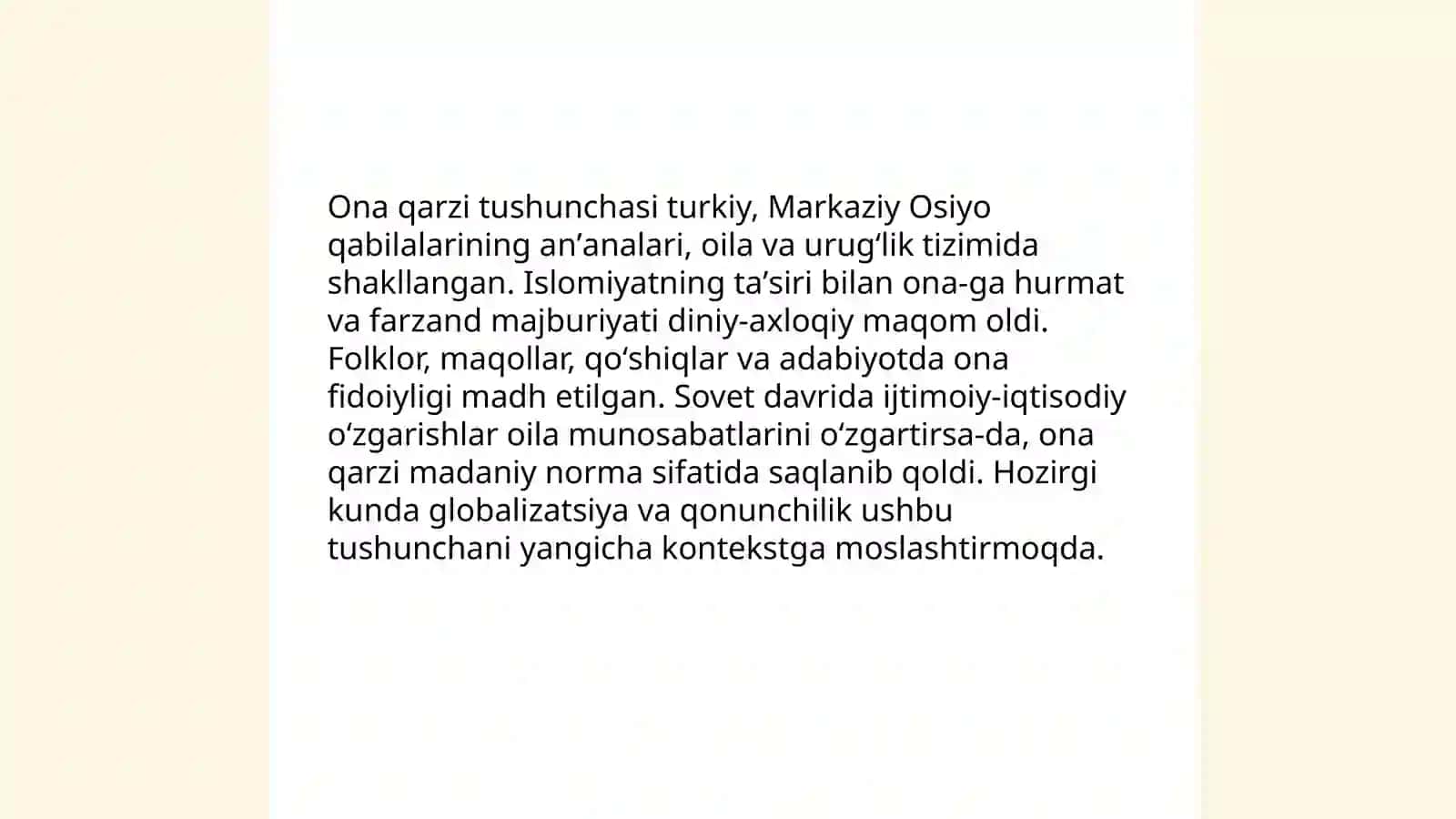 Ona qarzi 4
