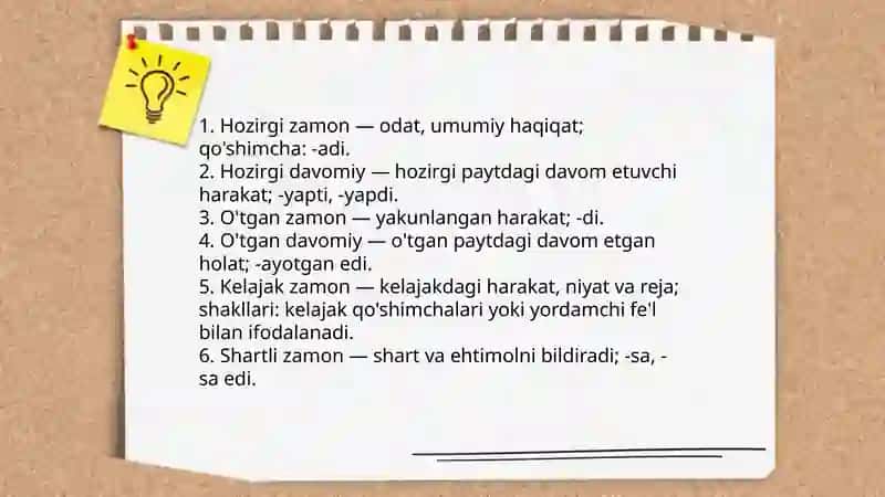 Fe'l nisbatlari 4