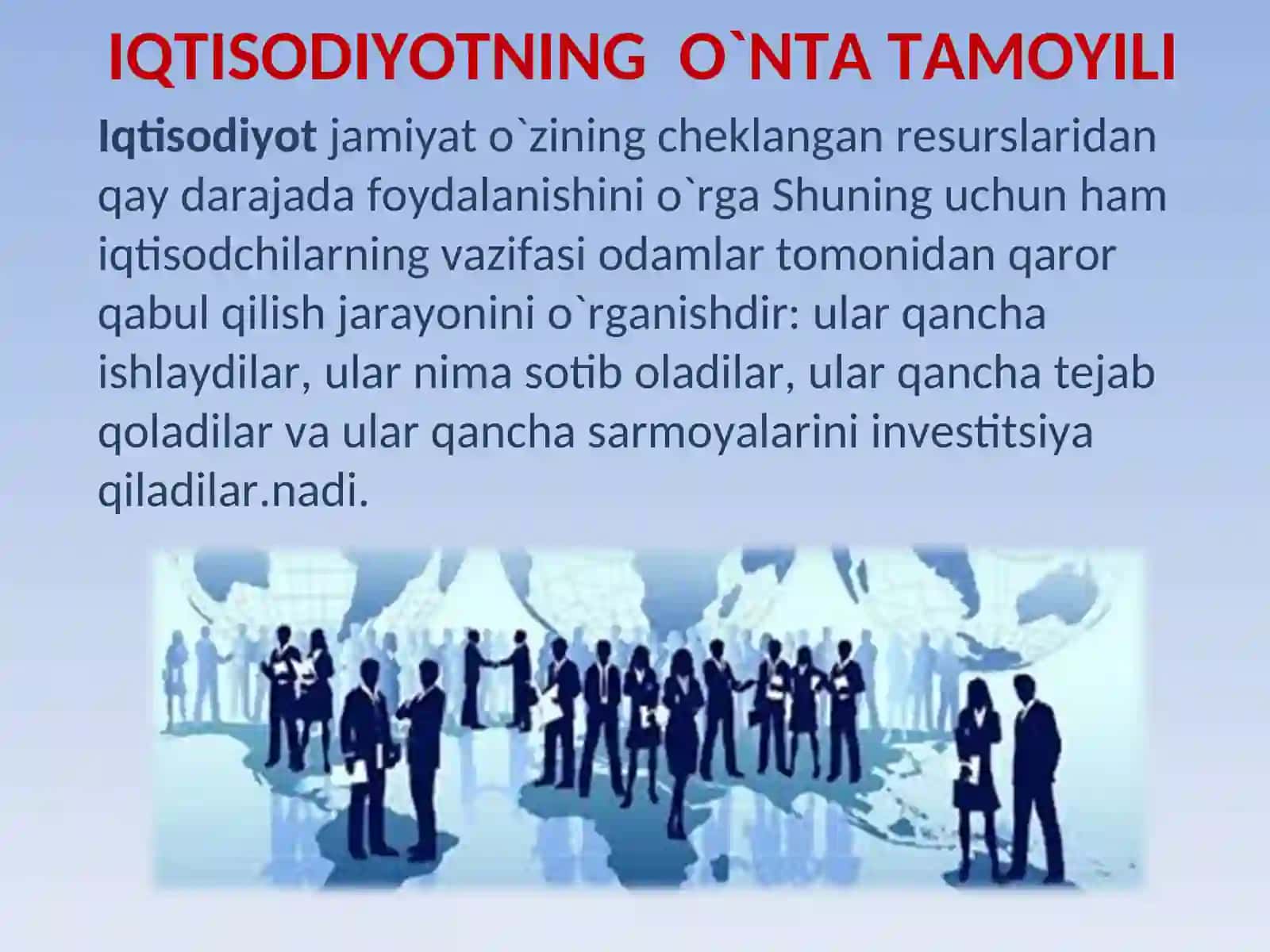 Iqtisodiyotning o`nta tamoyili 4