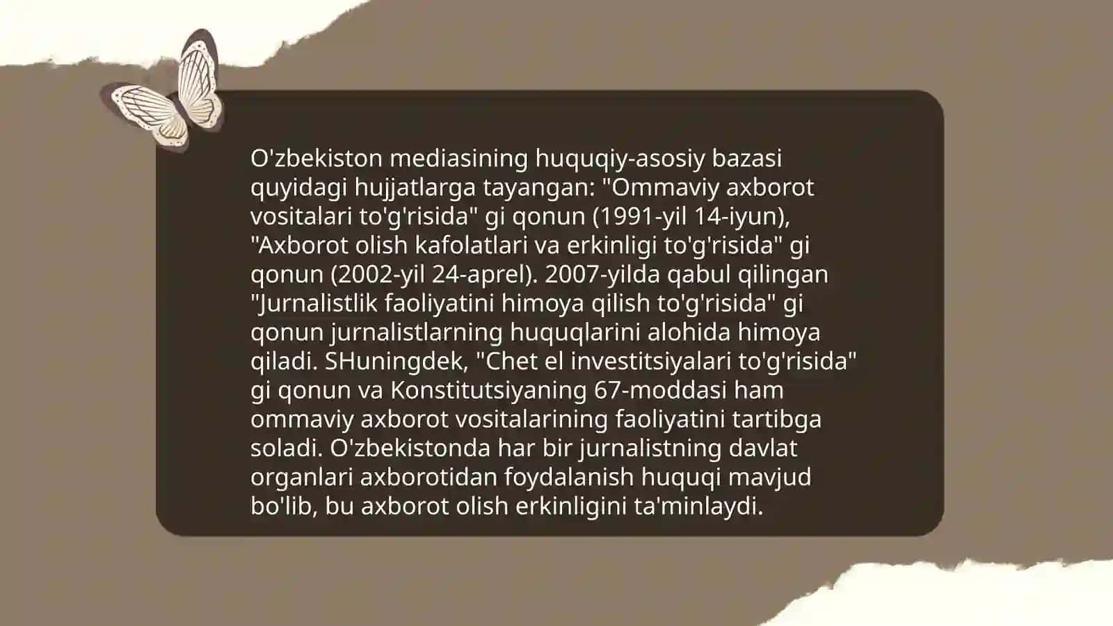 Ommaviy axborot vositalari O'zbekistonda 4