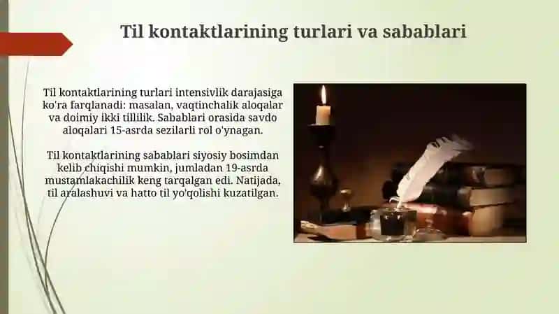 Til kontaktlari sotsiolingvistika 4
