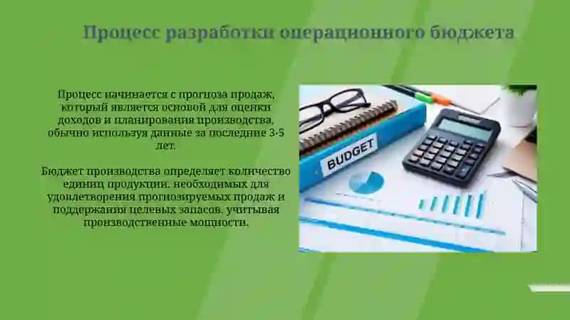 Формирование операционных бюджетов 4