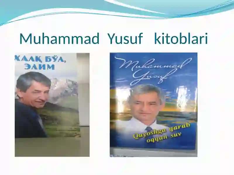 Muhammad Yusuf hayoti va ijodi 4