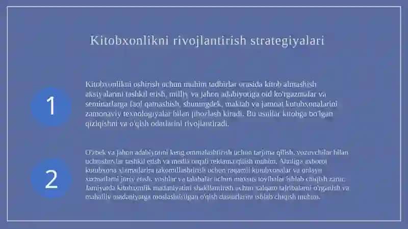 Kitobxonlik madaniyatini rivojlantirish 4