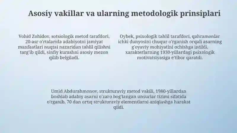O' zbek adabiy tanqidida nazariy maktablar 4