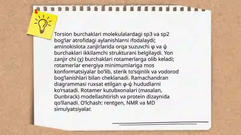 Tabiiy polimerlarda ichki aylanishlar va konformatsiyalar 4