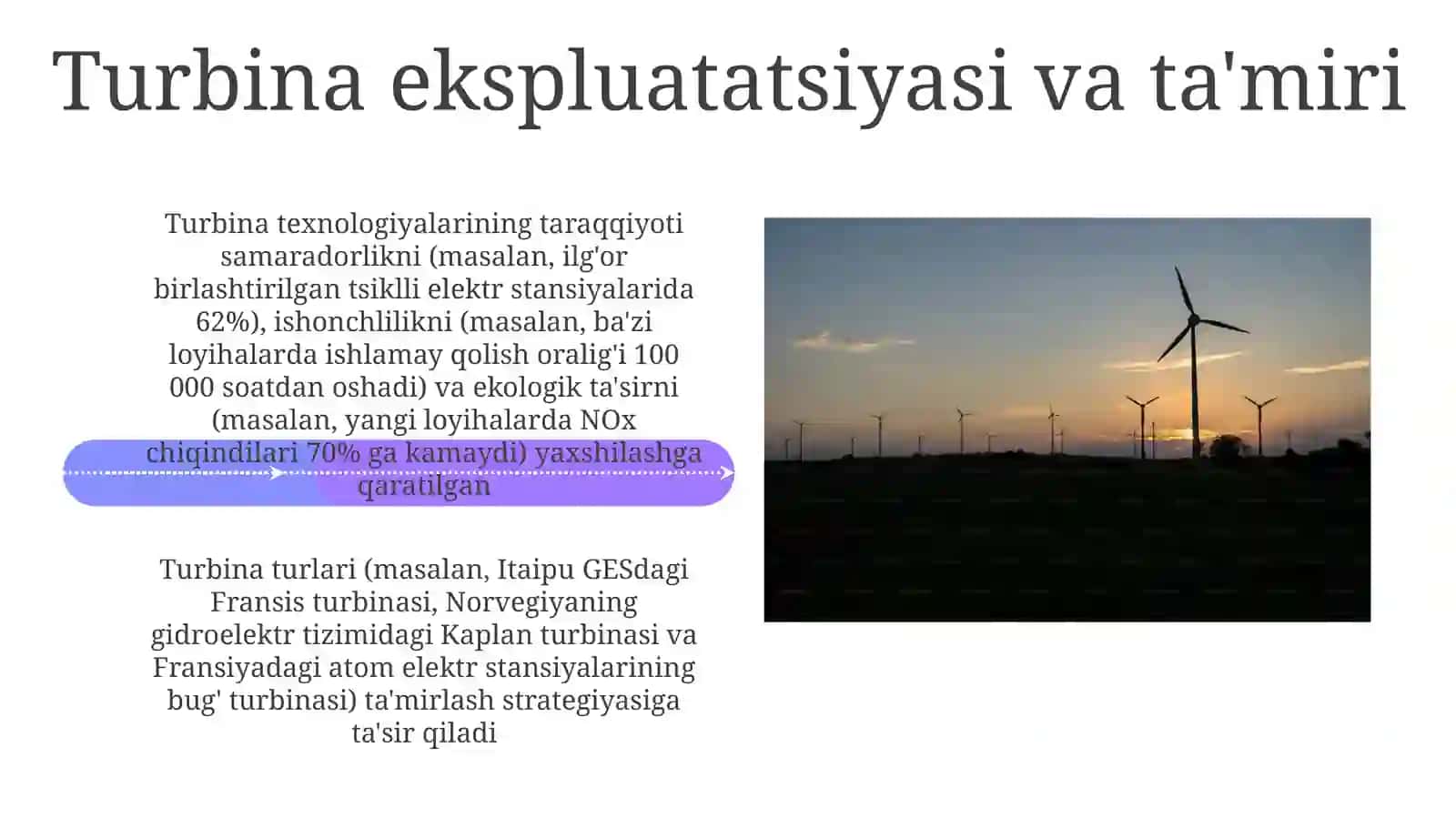 Turbinalarning termodinamikasi 4