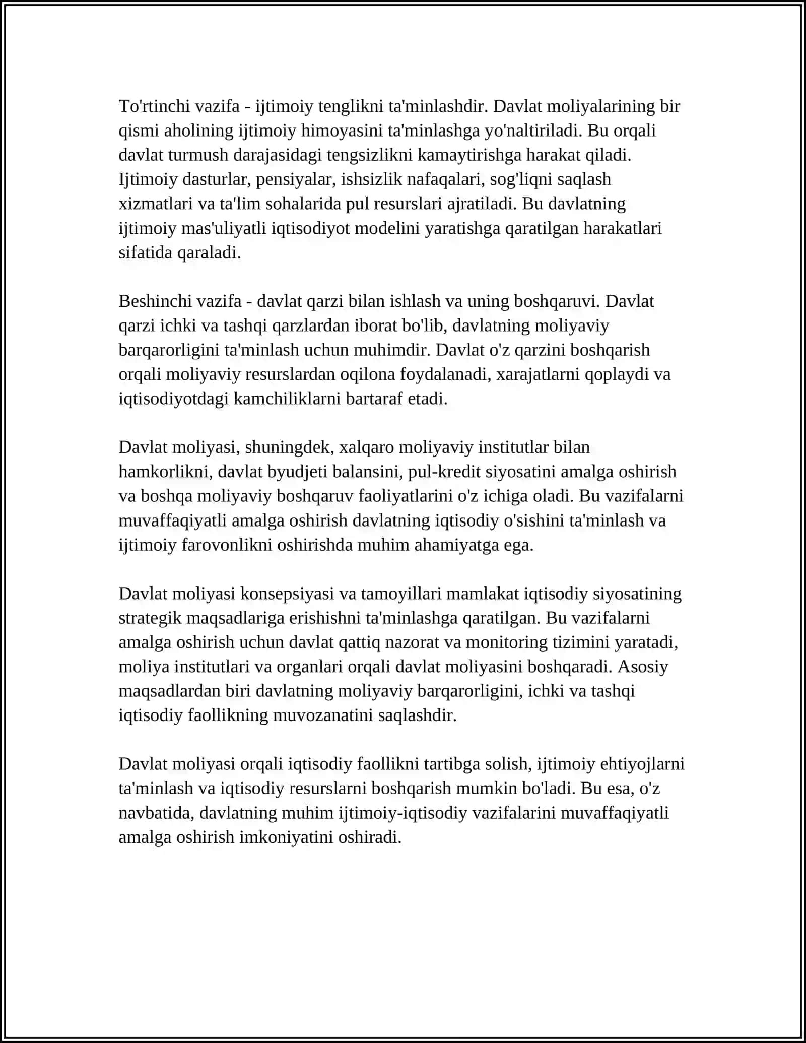 DAVLAT MOLIYASIGA KIRISH 4