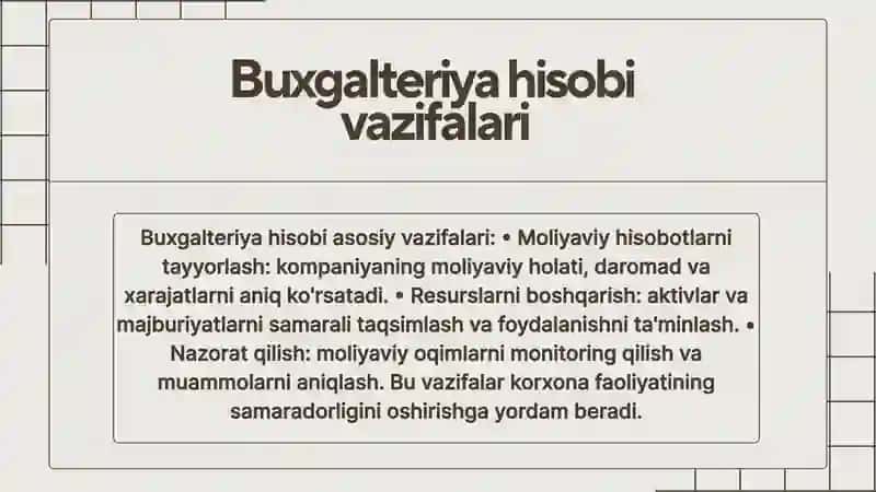 Buxgalteriya hisobining ro'li 4