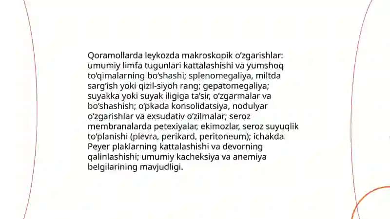 Qoramollarda leykoz kasalligining patanatomiyasi 4