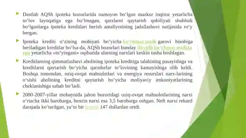 Moliyaviy inqiroz iqtisodiyoti 4