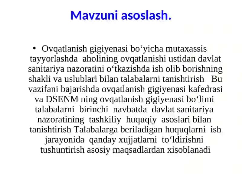 Ovqatlanish gigiyenasi bo‘limi 4