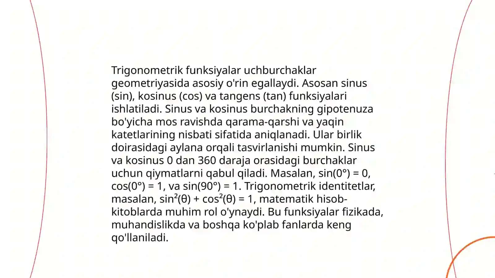 Asosiy elementar funksiyalar 4