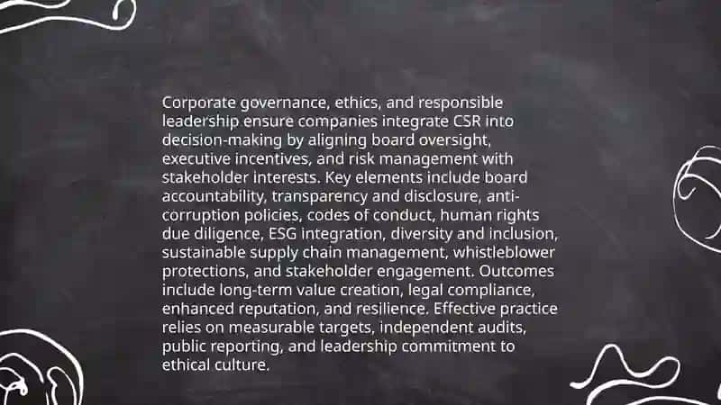 Corporate social responsibility and global citizenship 4