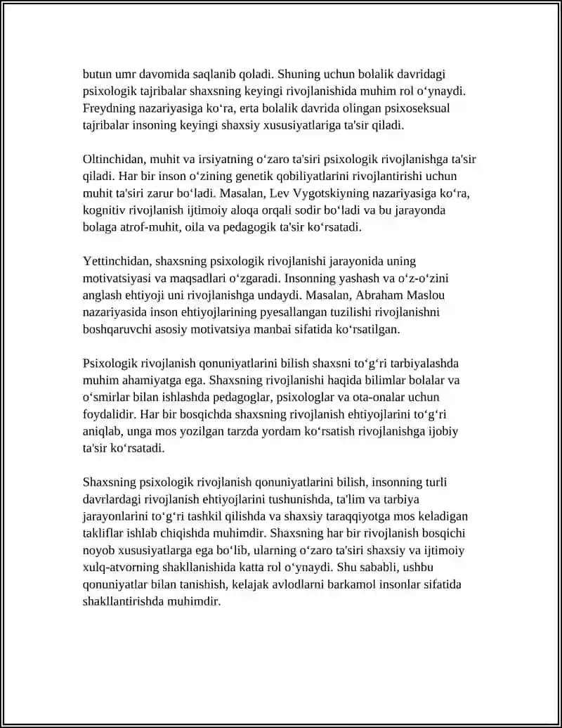 SHAXSNING RIVOJLANISHI, TARBIYASI VA IJTIMOIYLASHUVI 4