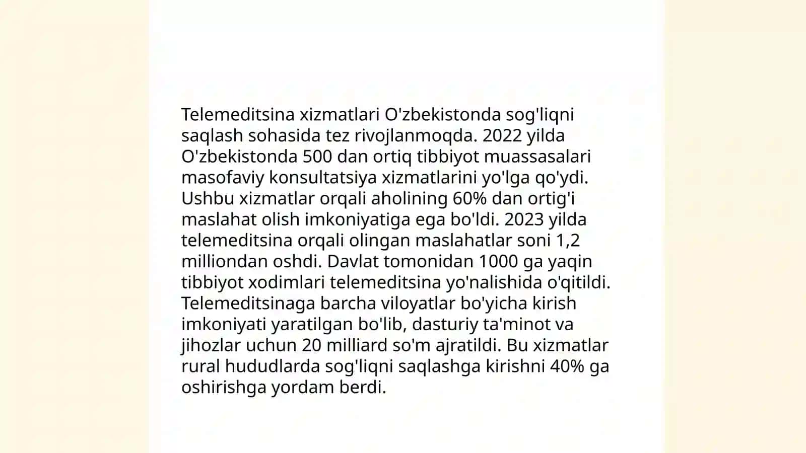 Telemeditsina dasturiy ta'minoti 4