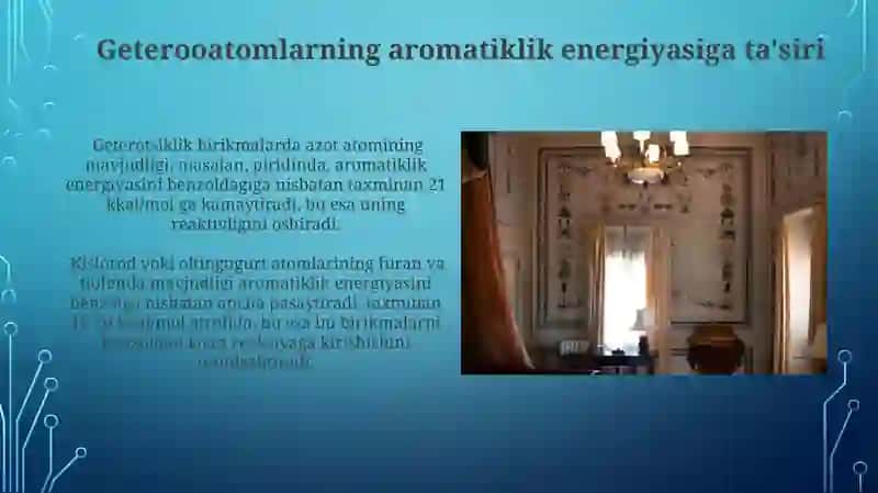 Aromatik geterosiklik birikmalarning misollar 4