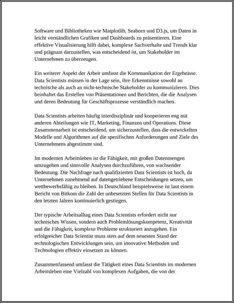 Tätigkeiten eines Data Scientist im modernen Arbeitsleben 4