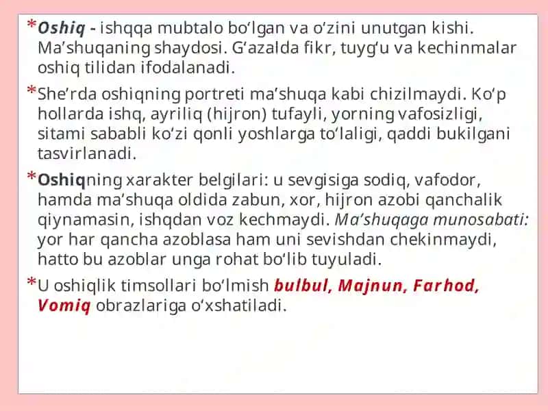G‘azallarni oson tahlil qilish metodlari 4