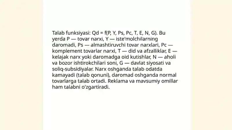 Talab va Taklif Tahlili 4