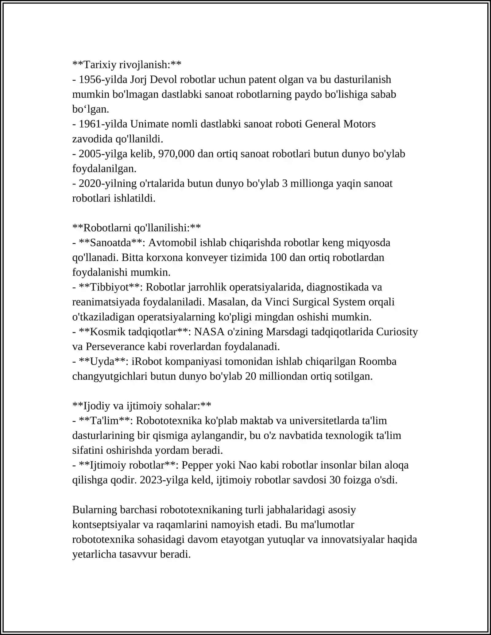 ROBOTOTEXNIKA BOSHLANGʻICH DASTURLAR 4