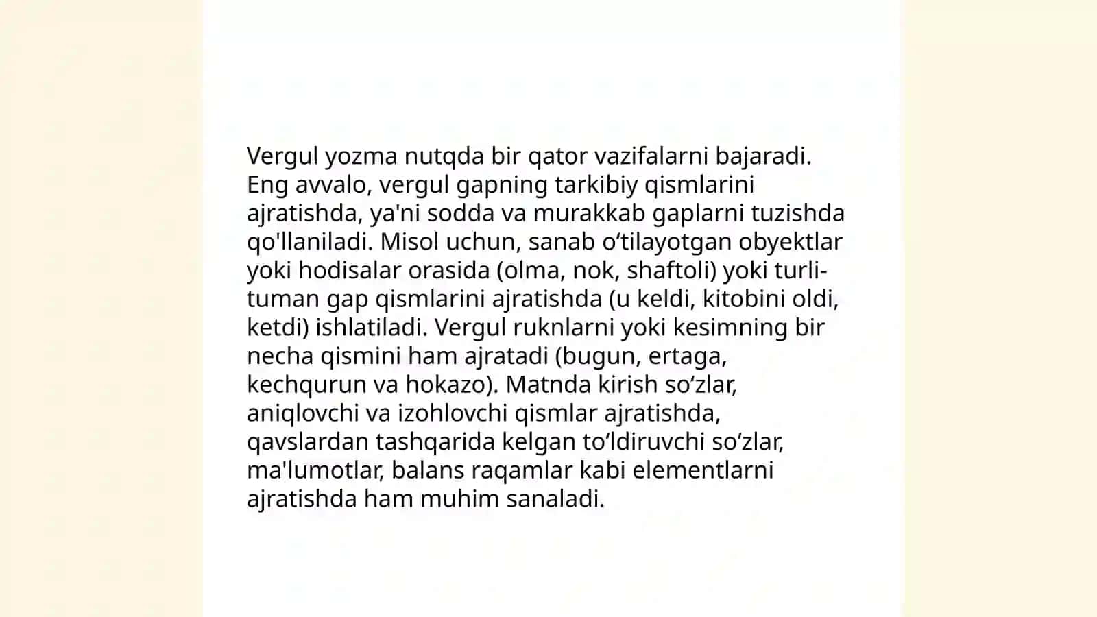 O’zbek tili punktuatsiyasining asosiy qoidalari 4
