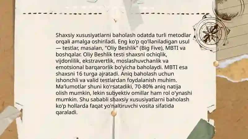 Intellektni o'lchash testlari 4